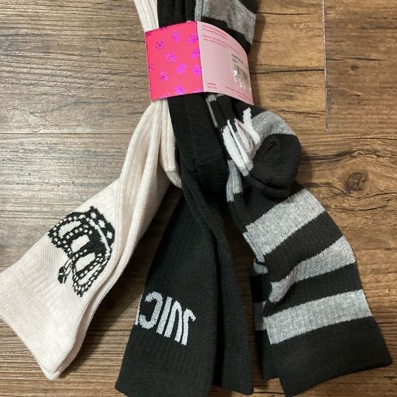 NWT JUICY COUTURE KNEE LENGTH SOCKS - Picture 4 of 4